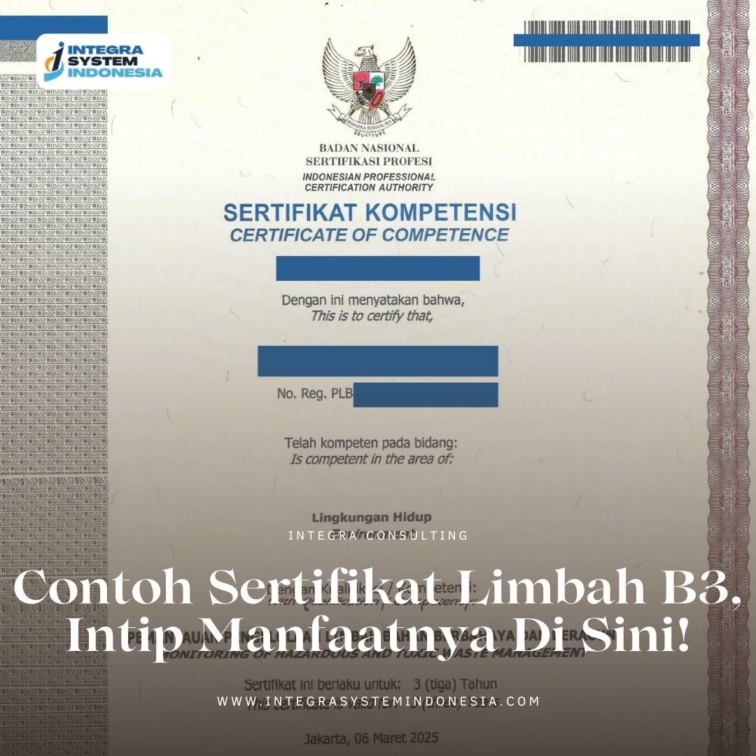 Contoh Sertifikat Limbah B3