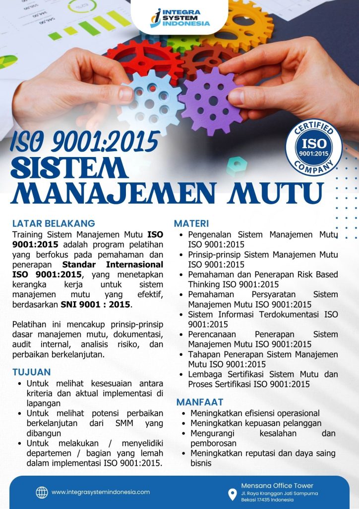 sertifikasi iso 9001