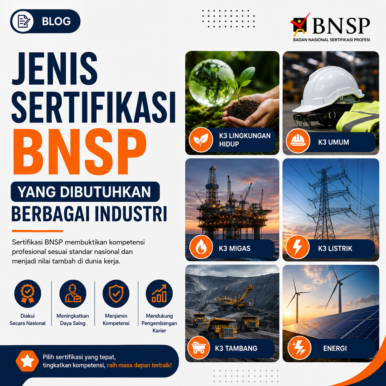 jenis sertifikasi bnsp