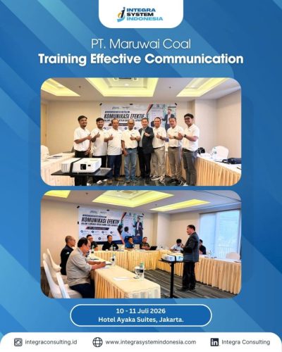 Inhouse Training Effective Communication PT Maruwai Coal, Juli 2026 Training Effective Communication