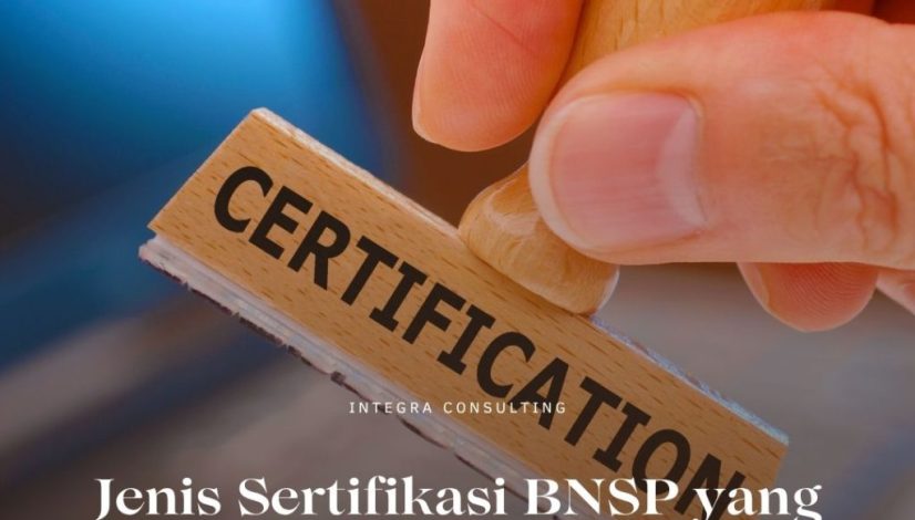 jenis sertifikasi bnsp